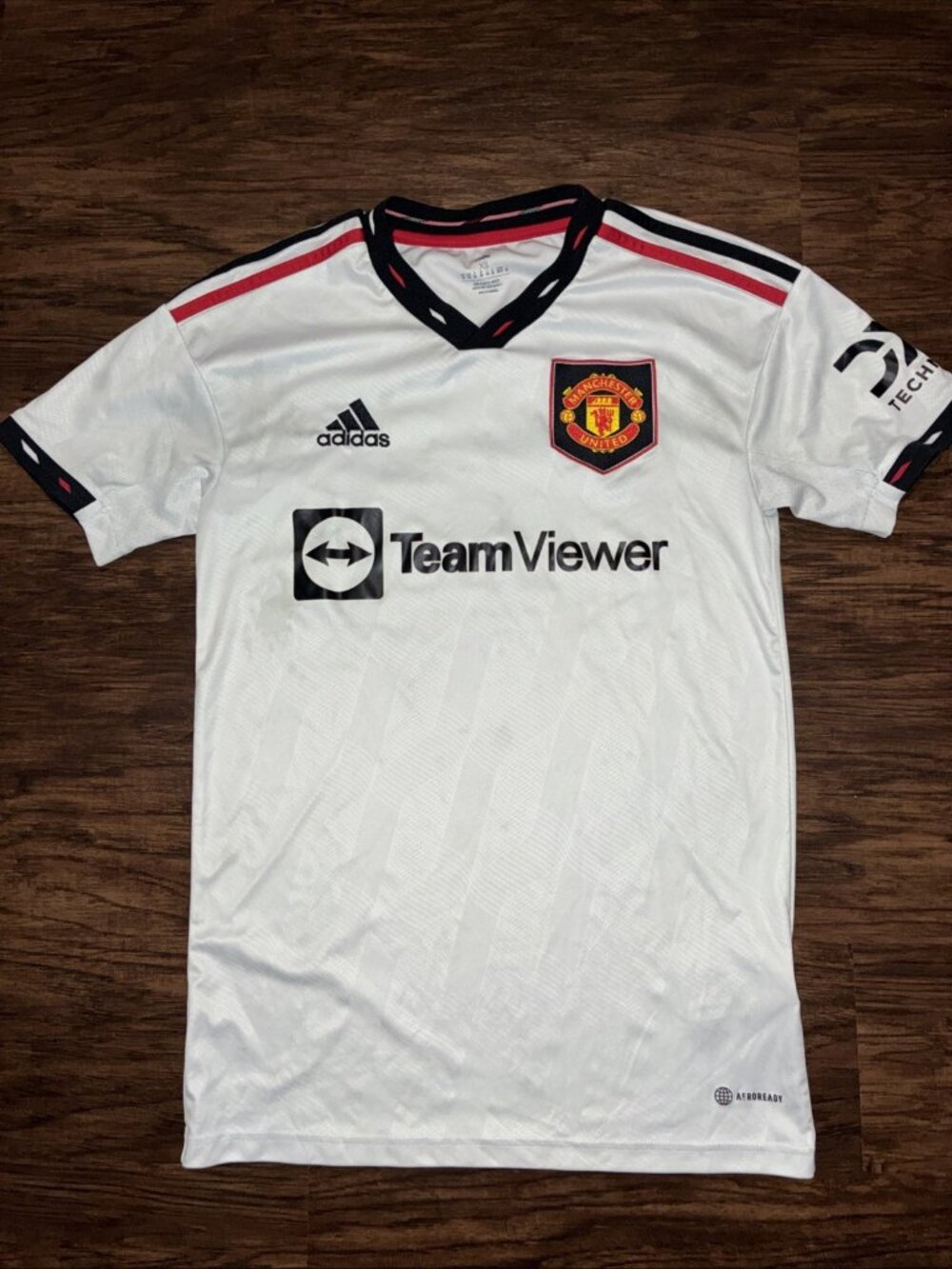 Adidas Manchester United 22/23 White Away Soccer Jersey Men's Size XS